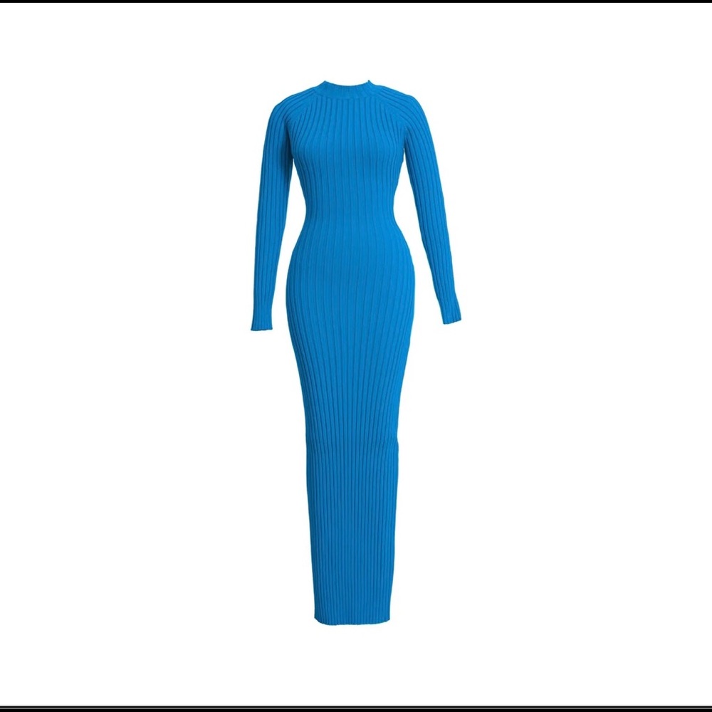 HANIFA Olivia Maxi Dress(Vivid Blue), Size Medium